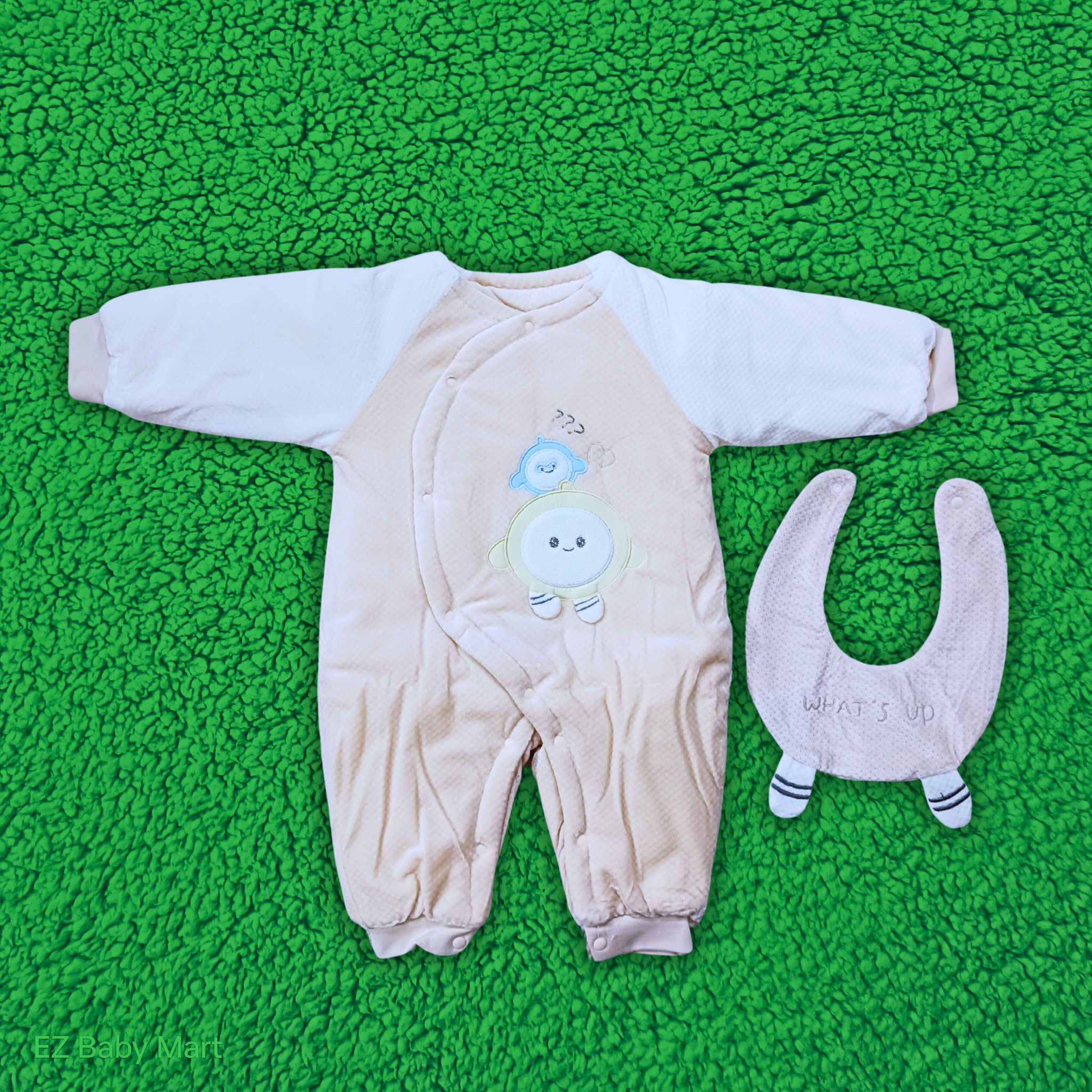 Adorable Baby Bib Romper